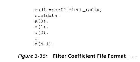 Fpga Fir 滤波器之滤波器的系数数据 Filter Coefficient Data Reborn Lee Csdn博客