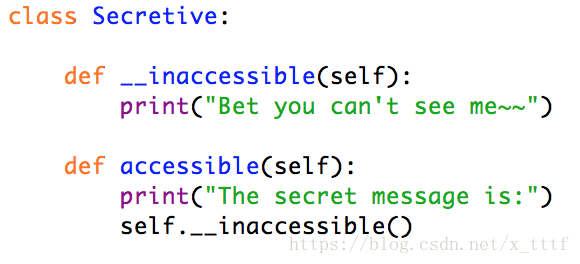 此时从外部无法访问__inaccessible，但在类中（如accessible中）仍然可以使用它