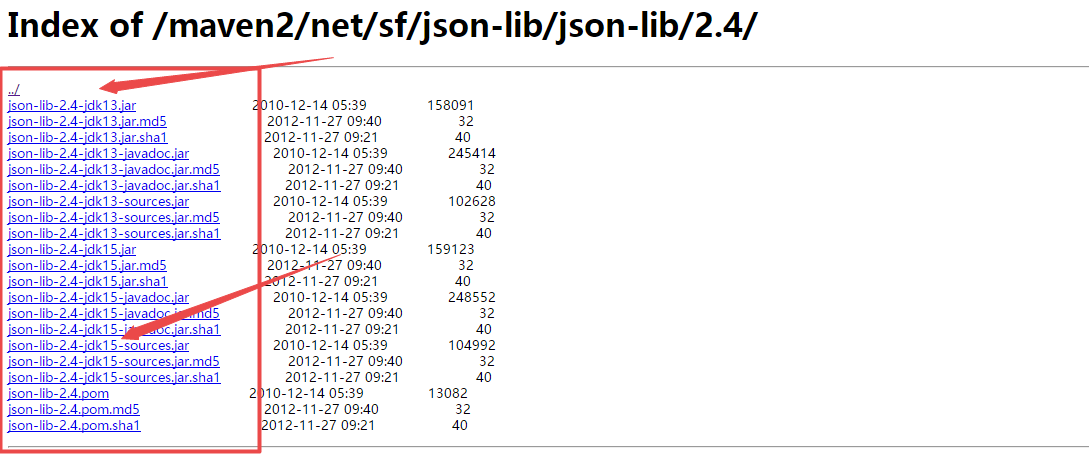 json lib 2.4 jdk15 jar