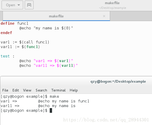 Makefile 函数的定义与调用 Qq 28944301的博客 Csdn博客 Makefile函数定义与调用