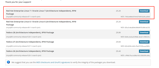 CentOS7安装mysql8.0.12