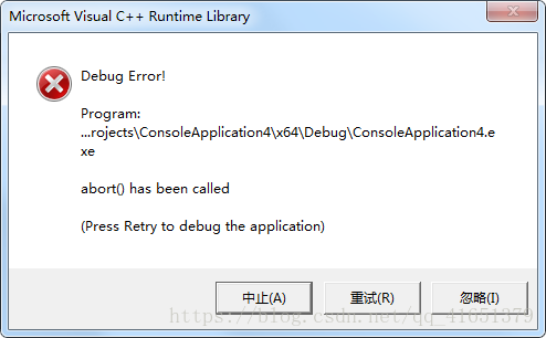 Opencv3 Vs15 经常出现debug Error Abort Has Been Called 问题 求解决 Andy Achiever的博客 Csdn博客