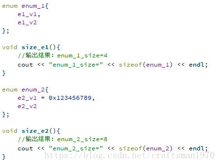 C 11新特性 82 指定enum类型的大小 面向对象思考 Csdn博客 C Enum 指定类型