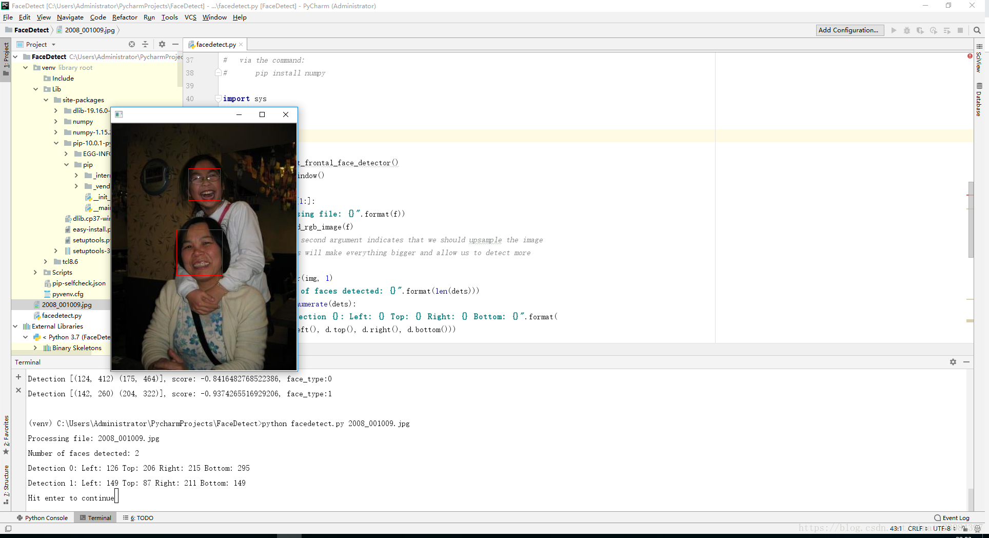 Win10下安装python 3.7+pycharm 2018.2+dlib19.16