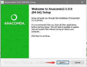 Anaconda3安装界面