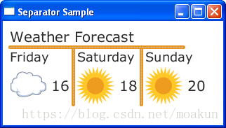 JavaFX UI控件教程（十六）之Separator