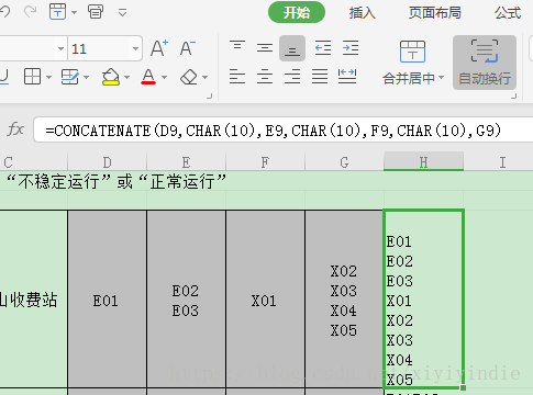 Excel合併多列單元格並自動換行 It閱讀