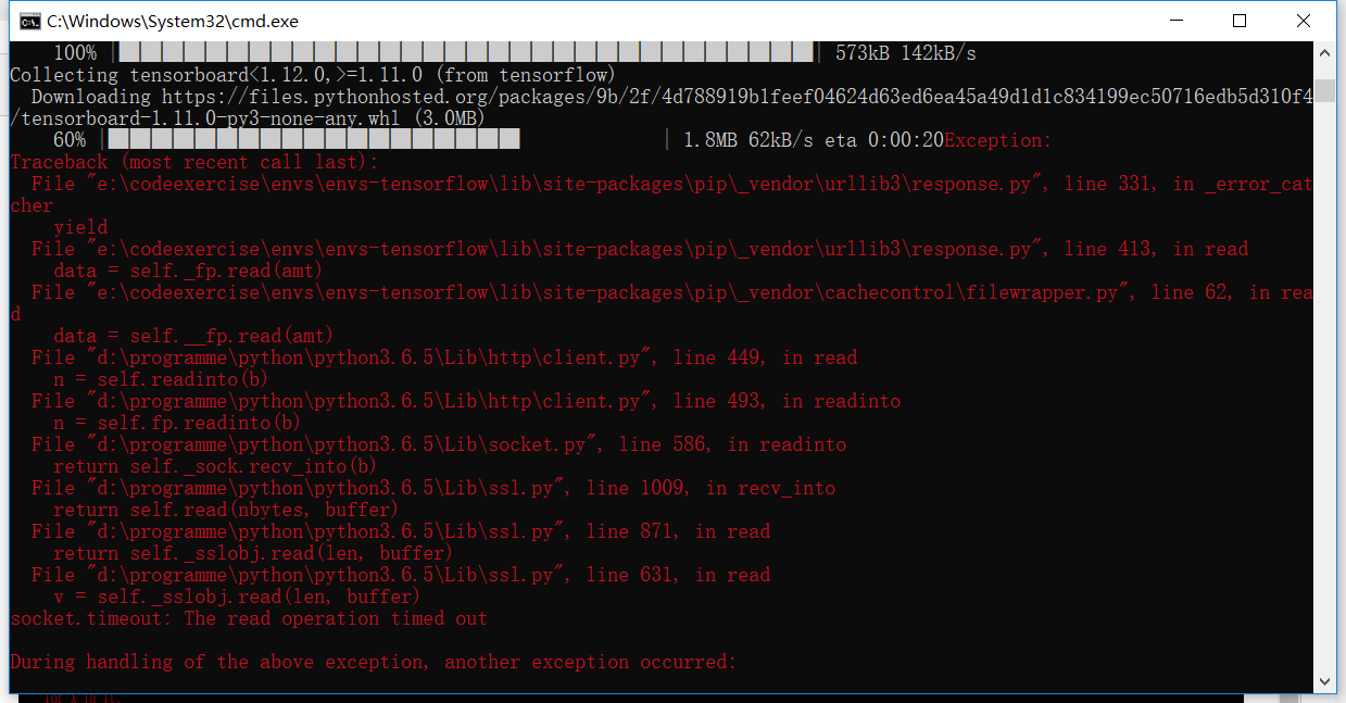 socket.timeout: The read operation timed out解决方案[通俗易懂]