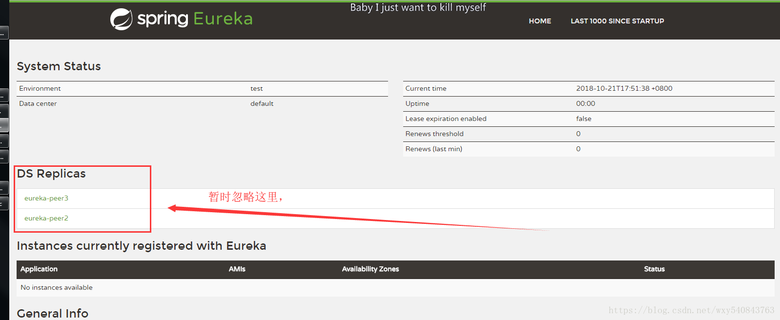 eureka启动页面