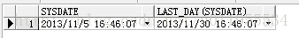 图2  LAST_DAY函数示例