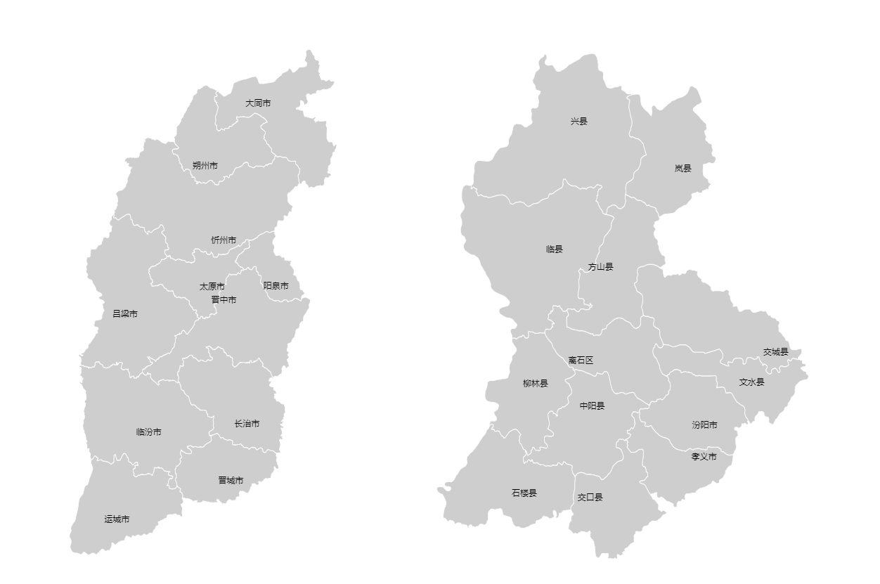 Echarts 地图生成 以及生成geojson文件（附带完整代码）