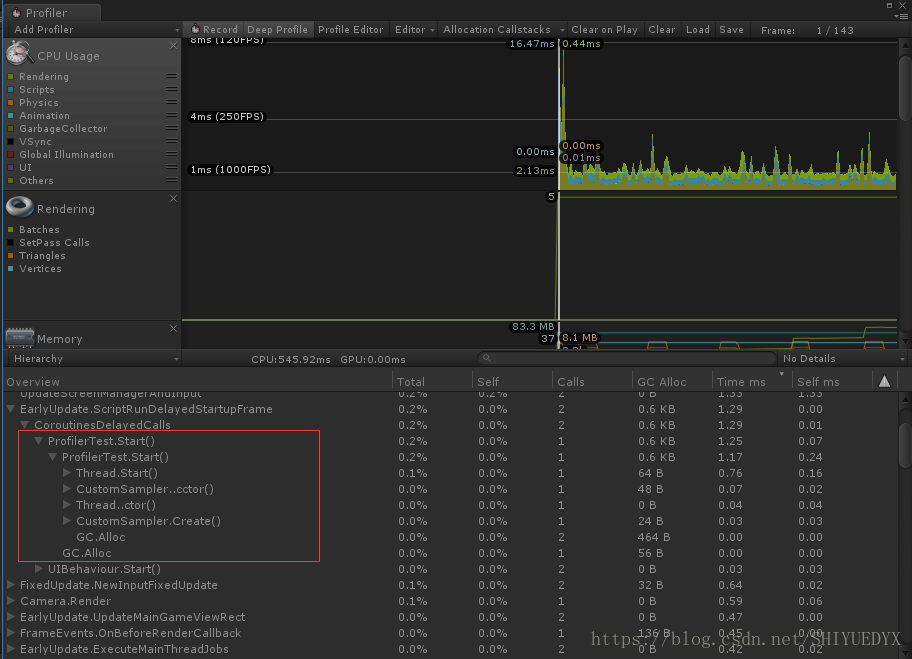 BeginThreadProfiling