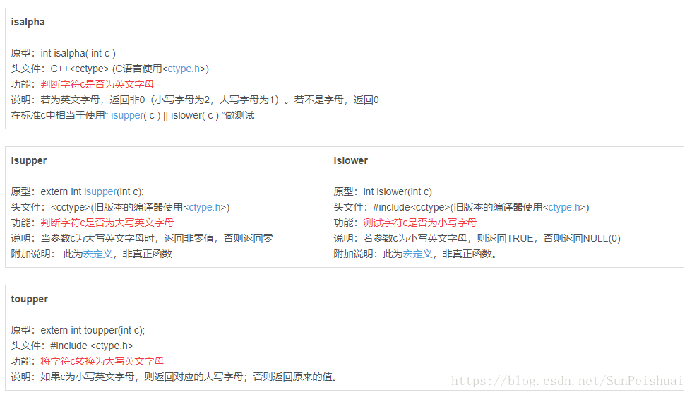 isalpha() / isupper() / islower()函数